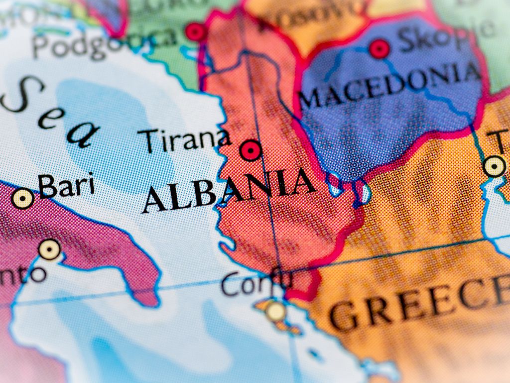 Albanië kaart