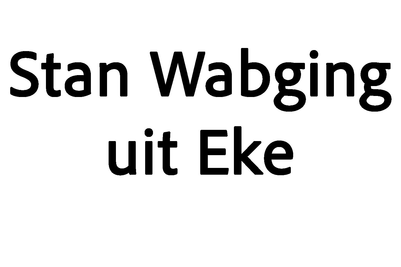 Stan Walging uit Eke