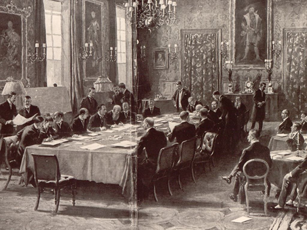 Ondertekening Vrede van Londen